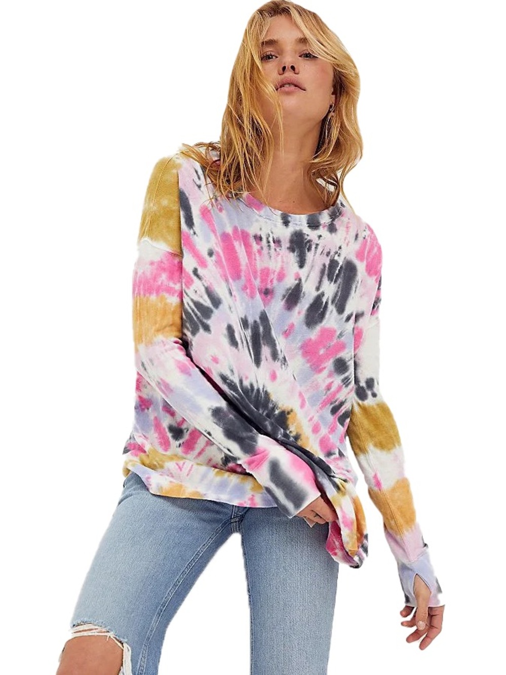 We the Free Tie Dye Crewneck, size Small